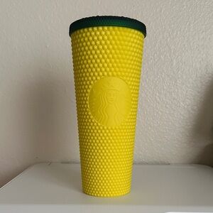 Starbucks Yellow Textured Tumbler